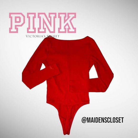 Victoria Secret PINK Ribbed Button-Up Bodysuit - Picture 10 of 10